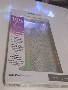 Incipio DualPro Platinum Clear/Platinum Patterned Phone Case
